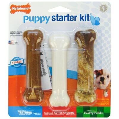 Nylabone Puppy Chew Toy Starter Kit