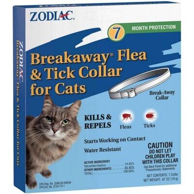Zodiac Breakaway Flea & Tick Collar for Cats