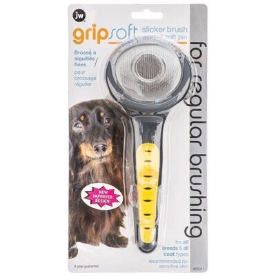 JW Gripsoft Soft Slicker Brush For Dogs