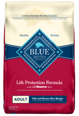 Blue Buffalo Life Protection Natural Fish & Brown Rice Recipe Adult Dry Dog Food 30-lb