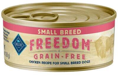 Blue Buffalo Freedom Grain Free Chicken Recipe Small Breed Adult Canned Dog Food 5.5-oz, case of 24