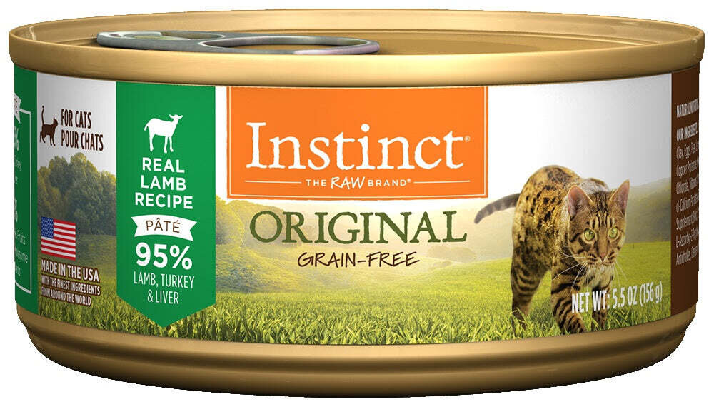 Instinct Grain-Free Lamb Formula Canned Cat Food 5.5-oz, case of 12