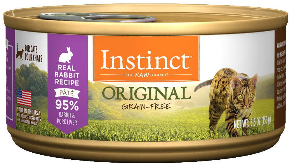 Instinct Grain-Free Rabbit Formula Canned Cat Food 5.5-oz, case of 12