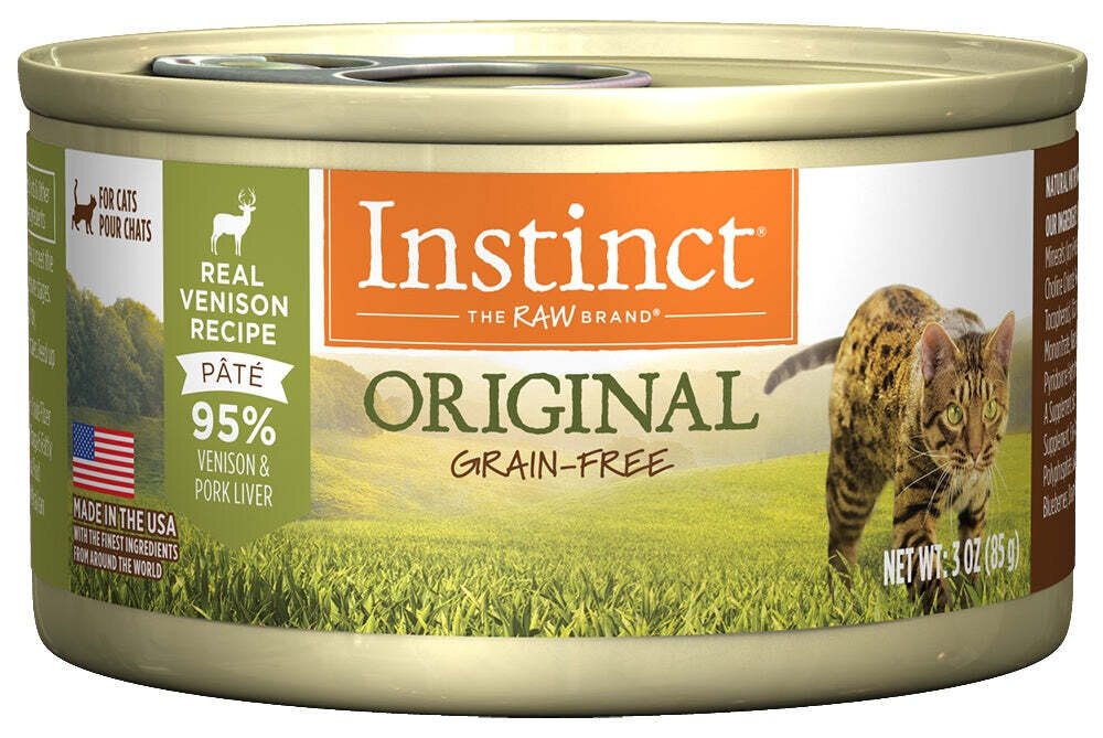 Instinct Grain-Free Venison Formula Canned Cat Food 5.5-oz, case of 12