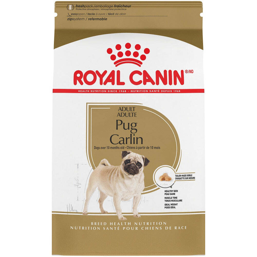 Royal Canin Breed Health Nutrition Pug Adult Dry Dog Food 10-lb