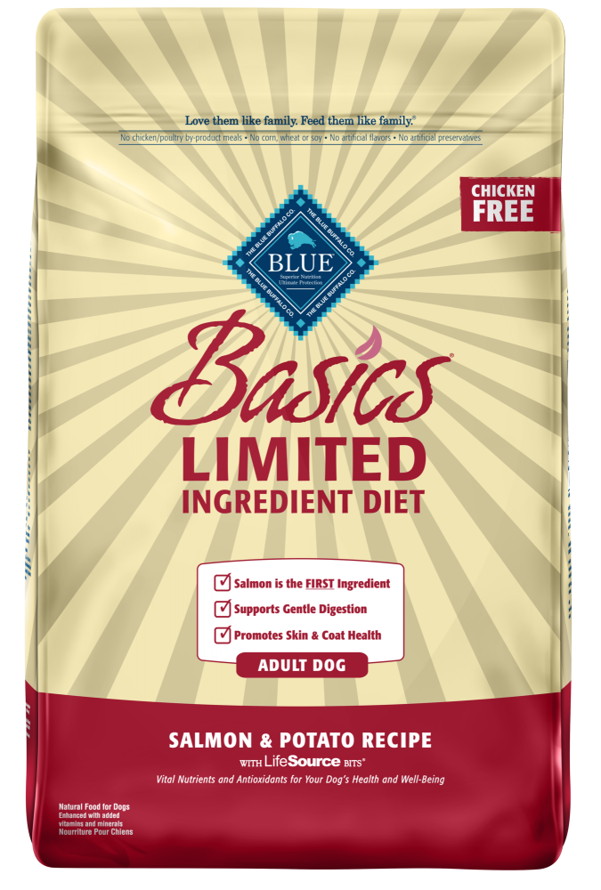 Blue Buffalo Basics Adult Salmon & Potato Recipe Dry Dog Food 24-lb
