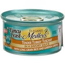 Fancy Feast Elegant Medleys Tender Turkey Tuscany Canned Cat Food 3-oz, case of 24