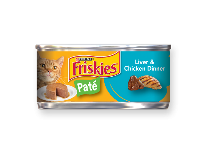 Friskies Pate Liver and Chicken Canned Cat Food 5.5-oz, case of 24