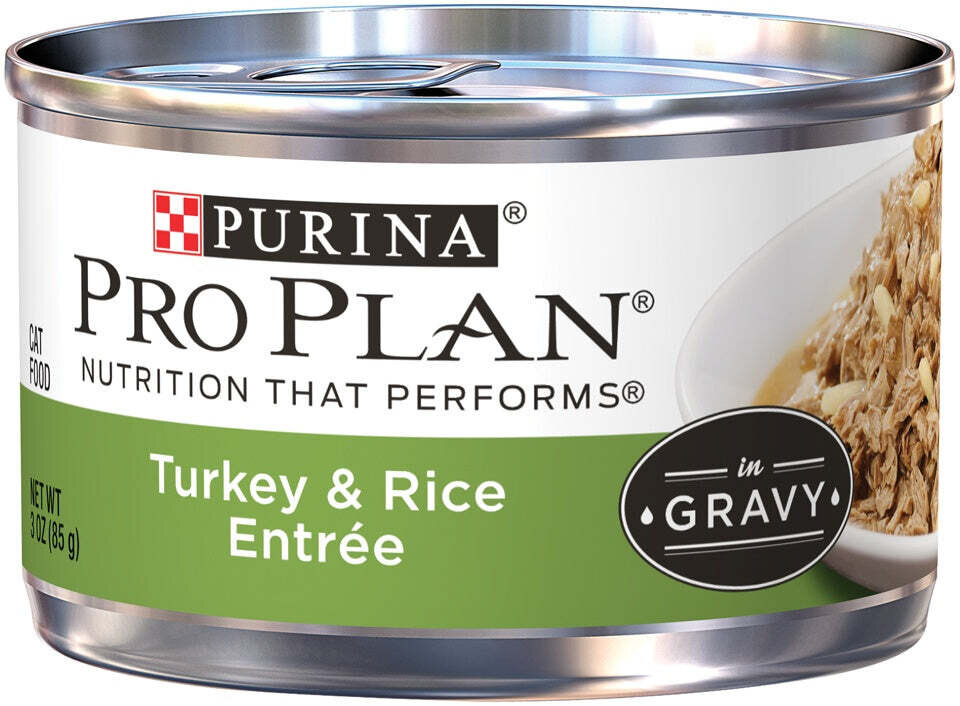 Purina Pro Plan Savor Adult Turkey & Rice Entree Canned Cat Food 3-oz, case of 24