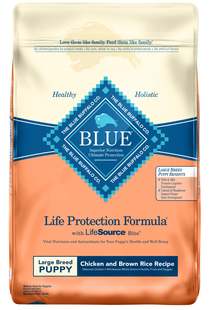 Blue Buffalo Life Protection Natural Chicken & Brown Rice Recipe Large Breed Puppy Dry Dog Food 30-lb