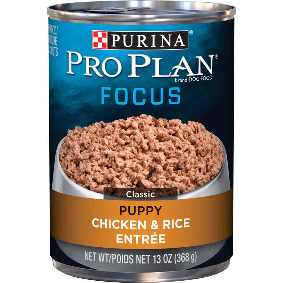 Purina Pro Plan Focus Puppy Chicken & Rice Canned Dog Food 13-oz, case of 12