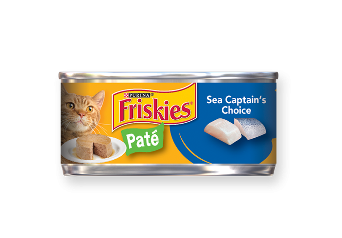 Friskies Pate Sea Captains Choice Canned Cat Food 5.5-oz, case of 24