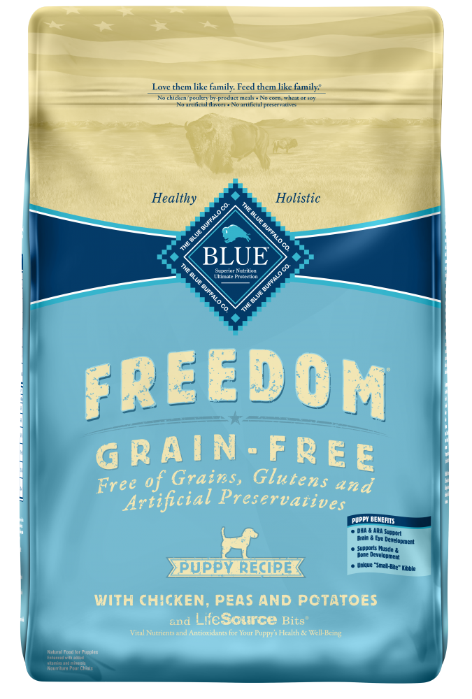 Blue Buffalo Freedom Grain Free Chicken Recipe Puppy Dry Dog Food 24-lb