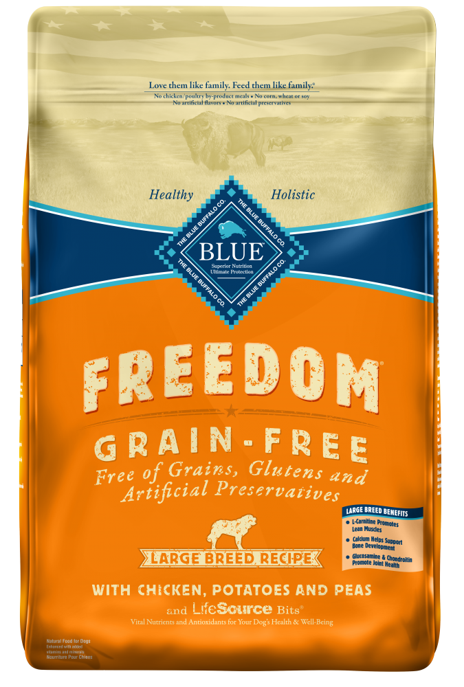 Blue Buffalo Freedom Grain Free Chicken Recipe Large Breed Adult Dry Dog Food 24-lb