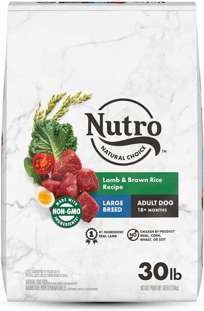 Nutro Wholesome Essentials Large Breed Adult Pasture-Fed Lamb & Rice Dry Dog Food 30-lb