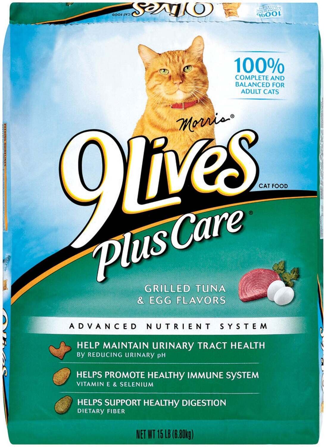 9 Lives Plus Care Formula Dry Cat Food 12lb Store WagPride