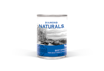 Diamond Naturals Beef Dinner All Life Stages Canned Dog Food 13.2-oz, case of 12