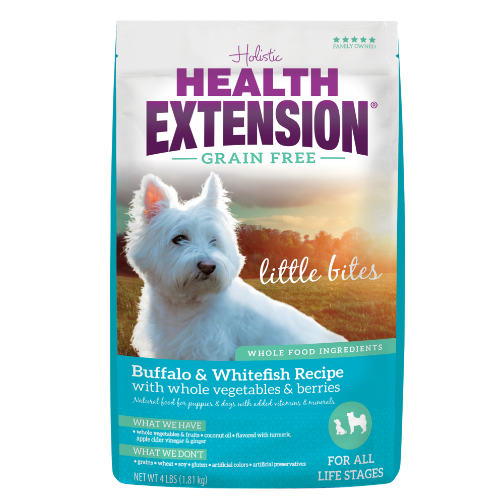 Health Extension Grain Free Buffalo and Whitefish Little Bites Recipe Dry Dog Food 23.5-lb