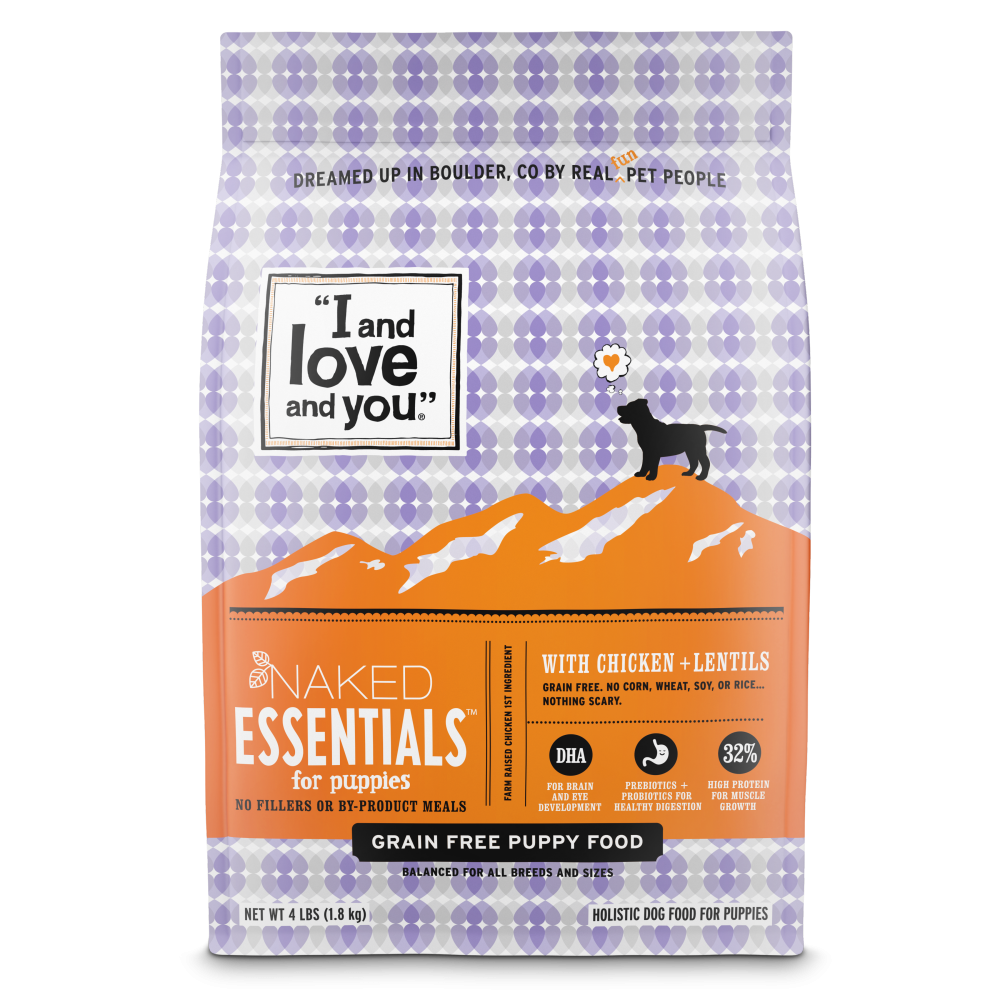 I and Love and You Naked Essentials Grain Free Puppy Recipe Dry Dog Food 4-lb