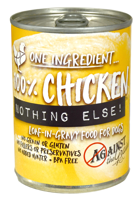 Against the Grain Nothing Else Grain Free One Ingredient 100% Chicken Canned Dog Food 11-oz, case of 12