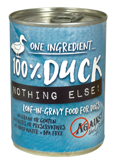 Against the Grain Nothing Else Grain Free One Ingredient 100% Duck Canned Dog Food 11-oz, case of 12
