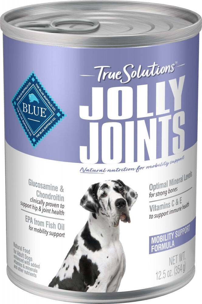 Blue Buffalo True Solutions Jolly Joints Natural Mobility Support Chicken Recipe Adult Wet Dog Food 12.5-oz, case of 12