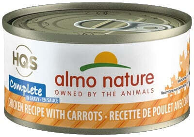 Almo Nature HQS Complete Cat Grain Free Chicken with Carrot Canned Cat Food 2.47-oz, case of 24