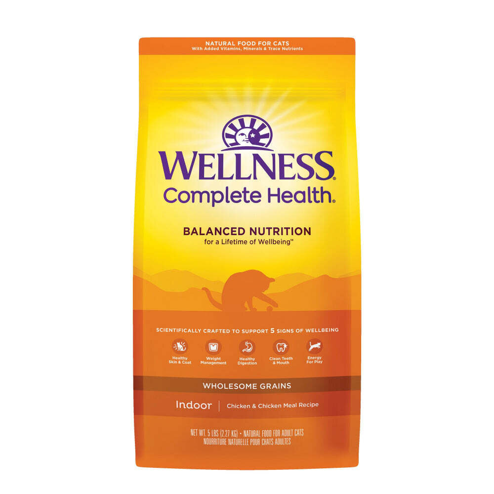 Wellness Complete Health Indoor Health Deboned Chicken & Chicken Meal Recipe Dry Cat Food 5-lb