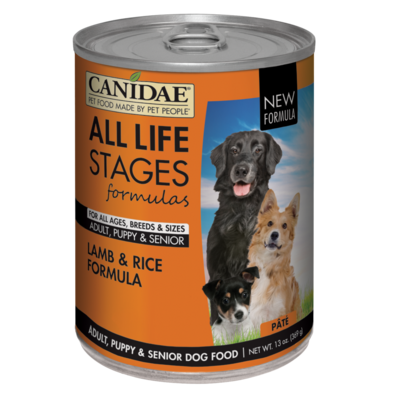 Canidae All Life Stages Lamb and Rice Canned Dog Food 13-oz, case of 12