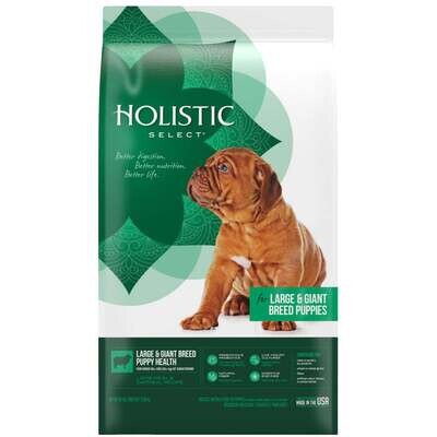 Holistic Select Natural Large & Giant Breed Puppy Health Lamb Meal and Oatmeal Dry Dog Food 30-lb