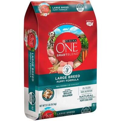 Purina ONE Large Breed Puppy Formula Dry Dog Food 31.1-lb