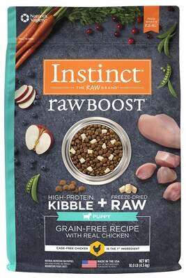 Instinct Grain Free Raw Boost Puppy Chicken Dry Dog Food 10-lb