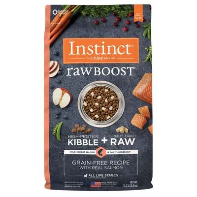 Instinct Raw Boost Grain Free Real Salmon Recipe Dog Food 19-lb