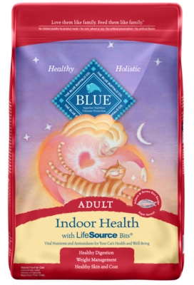 Blue Buffalo Indoor Health Natural Salmon & Brown Rice Adult Dry Cat Food 15-lb