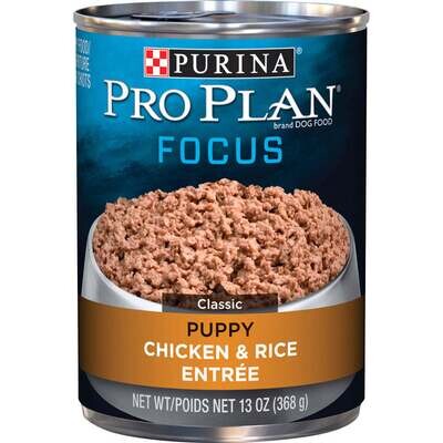 Purina Pro Plan Focus Puppy Chicken & Rice Canned Dog Food 13-oz, case of 12