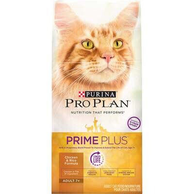 Purina Pro Plan Prime Plus Chicken & Rice Formula Senior Dry Cat Food 3.2-lb