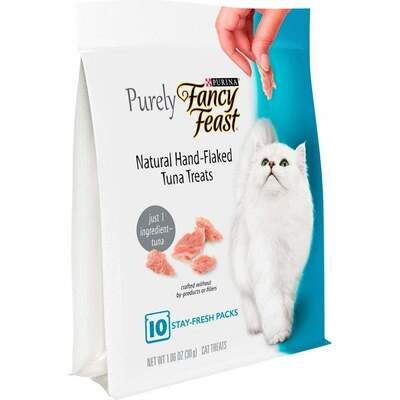 Fancy Feast Purely Natural Hand-Flaked Tuna Cat Treats 1.06-oz
