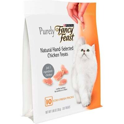 Fancy Feast Purely Natural Hand-Selected Chicken Cat Treats 1.06-oz
