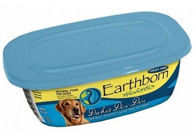 Earthborn Holistic Duke's Din Din Gourmet Dinners Grain Free Moist Dog Food Tubs 8-oz, case of 8