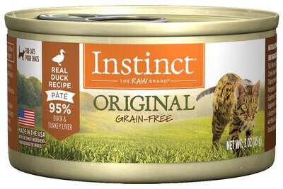Instinct Grain-Free Duck Formula Canned Cat Food 5.5-oz, case of 12