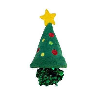 KONG Holiday Crackles Christmas Tree Cat Toy