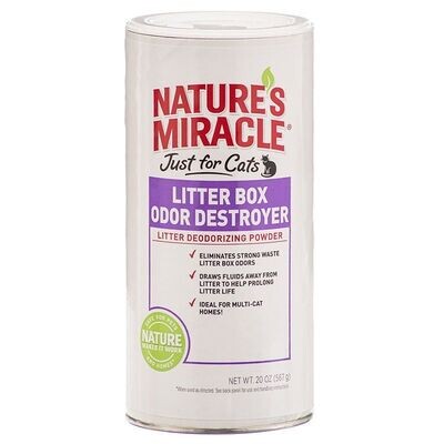 Nature's Miracle Just For Cats Litter Box Odor Destroyer - Deodorizing Powder