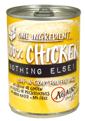 Against the Grain Nothing Else Grain Free One Ingredient 100% Chicken Canned Dog Food 11-oz, case of 12