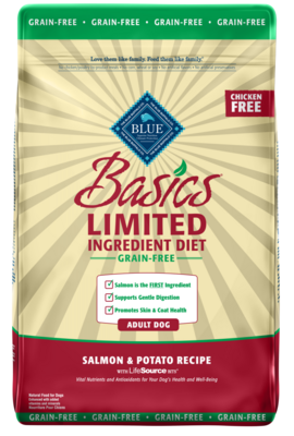 Blue Buffalo Basics Grain Free Adult Salmon & Potato Recipe Dry Dog Food 22-lb