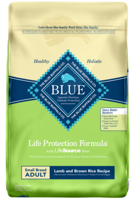 Blue Buffalo Life Protection Natural Lamb & Brown Rice Recipe Small Breed Adult Dry Dog Food 15-lb