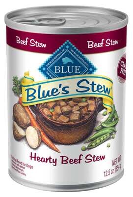 Blue Buffalo Blue's Hearty Beef Stew Canned Dog Food 12.5-oz, case of 12