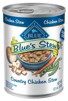 Blue Buffalo Blue's Country Chicken Stew Canned Dog Food 12.5-oz, case of 12