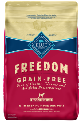 Blue Buffalo Freedom Grain-Free Adult Beef Recipe Dry Dog Food 24-lb