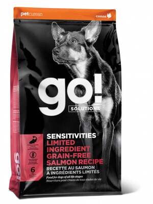 Petcurean Go! Sensitivities Limited Ingredient Grain Free Salmon Recipe Dry Dog Food 12-lb