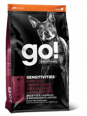 Petcurean Go! Sensitivities Limited Ingredient Grain Free Lamb Recipe Dry Dog Food 12-lb